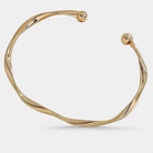 Virelle-Virelle | Dames Armband – Minimalistisch, Gedraaide Verstelbare Cuff