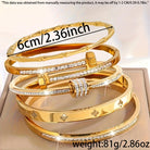 Virelle-Virelle | Dames Armband – Roestvrij staal, Elegante stijl, Set van vijf