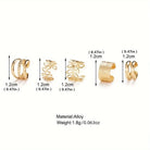 Virelle-Virelle | Dames Ear Cuff Set – Metaal Opengewerkt Design, Niet-Piercing Helix Ringen