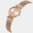 Virelle-Virelle | Dames Horloge – Quartz Uurwerk, Roestvrijstalen Mesh Band, 3ATM Waterbestendig