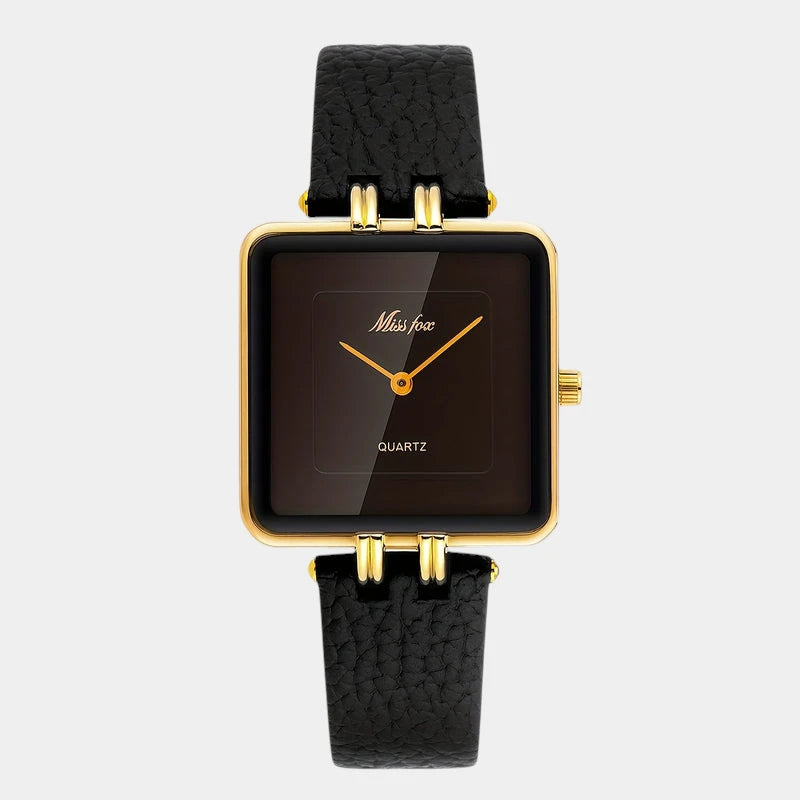 Virelle-Virelle | Dames Horloge – Vierkante Quartz Kast, Vintage Design, Waterbestendig