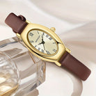 Virelle-Virelle | Dames Horloge – Vintage Quartz Uurwerk, Ovale Kast, Waterdicht Ontwerp
