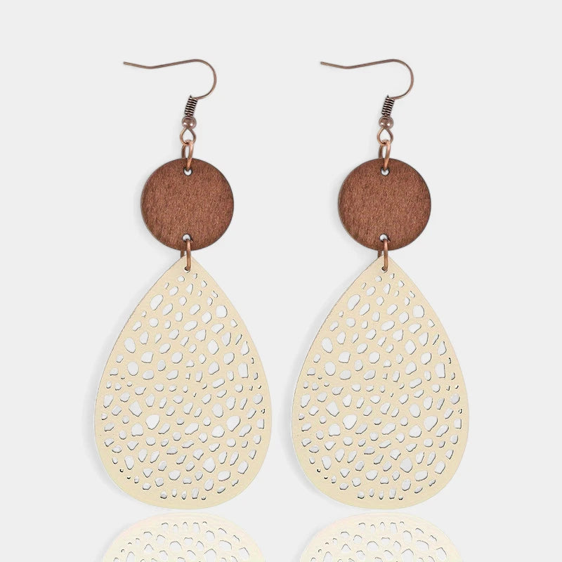 Virelle-Virelle | Dames Oorbellen – Boho Hangend, Holle Druppelvorm, Veelzijdig en Tijdloos