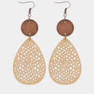 Virelle-Virelle | Dames Oorbellen – Boho Hangend, Holle Druppelvorm, Veelzijdig en Tijdloos