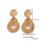 Virelle-Virelle | Dames Oorbellen – Geometrische Grote Cirkel, Vergulde Metaal, Hangend Design