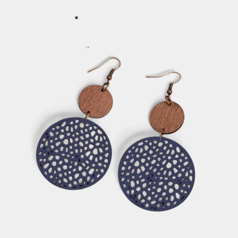 Virelle-Virelle | Dames Oorbellen – Hol Rond Design, Boheemse Vintage Stijl, Tijdloos Sieraad