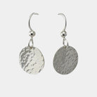 Virelle-Virelle | Dames Oorbellen – Minimalistisch Rond Ontwerp, Gehamerd 14K Goudlaag