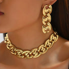 Virelle-Virelle | Dames Sieradenset – Gothic Punk, Chunky Ketting en Oorbellen, Modieus Statement