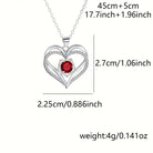 Virelle-Virelle | Dames ketting – Meerdere stenen hanger, Liefdesroos detail, Anti-allergisch materiaal