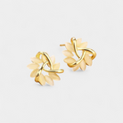 Virelle-Virelle | Dames oorbellen – bloemblaadjes ontwerp, opaal detail