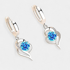 Virelle-Virelle | Dames oorbellen – bloemvormig ontwerp, ingelegde zirconia