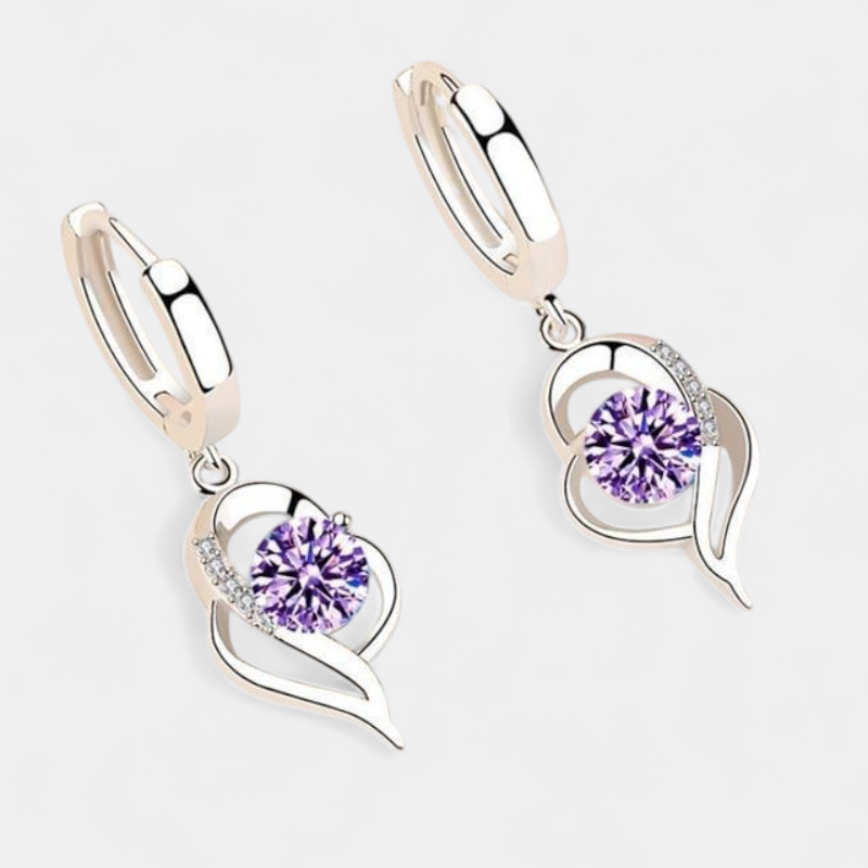 Virelle-Virelle | Dames oorbellen – bloemvormig ontwerp, ingelegde zirconia