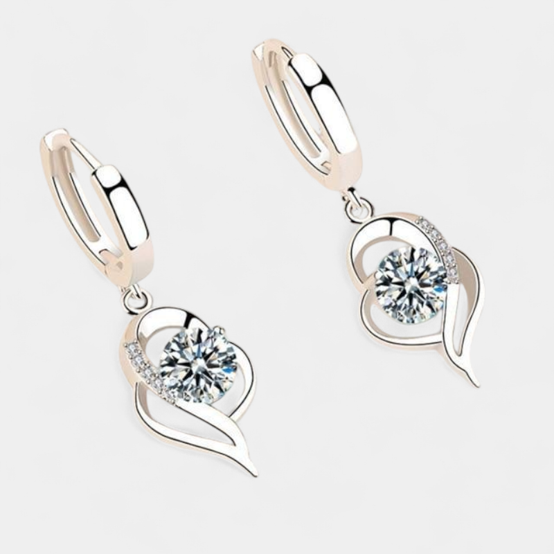 Virelle-Virelle | Dames oorbellen – bloemvormig ontwerp, ingelegde zirconia
