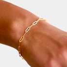 Virelle-Virelle | Damesarmband – Stalen paperclip-schakel, verstelbare sluiting