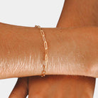 Virelle-Virelle | Damesarmband – Stalen paperclip-schakel, verstelbare sluiting