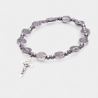 Virelle-Virelle | Damesarmband – Tweekleurige kruis-bedel, verstelbare schakel