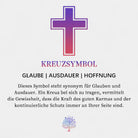 Virelle-Virelle | Damesketting – Edelsteen kruis-hanger, fijn schakelketting