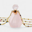 Virelle-Virelle | Damesketting – Kristallen parfumflesje-hanger, fijne schakelketting