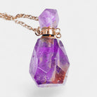 Virelle-Virelle | Damesketting – Kristallen parfumflesje-hanger, fijne schakelketting