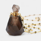 Virelle-Virelle | Damesketting – Kristallen parfumflesje-hanger, fijne schakelketting