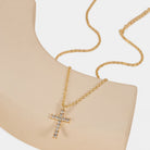 Virelle-Virelle Hanger - Rhinestone inlaid cross pendant voor elke gelegenheid