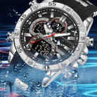 Virelle-Virelle | Heren Horloge -PU Leer, Dual Display, Nachtlicht