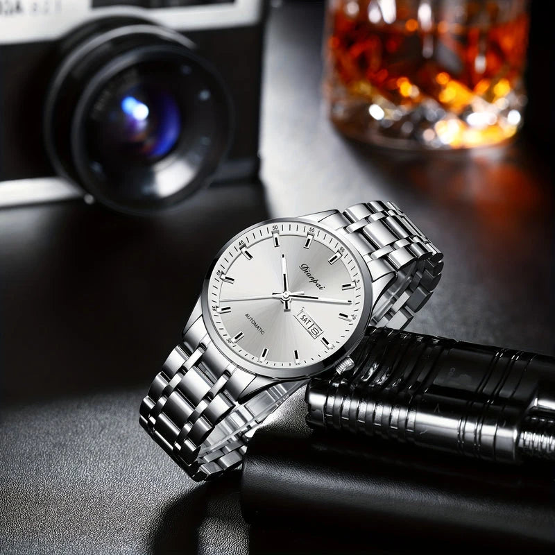 Virelle-Virelle | Heren Horloge – RVS Kalender, Dateweergave