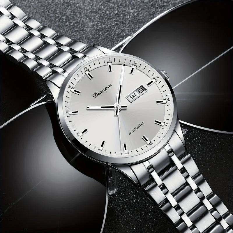 Virelle-Virelle | Heren Horloge – RVS Kalender, Dateweergave