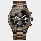 Virelle-Virelle | Heren Horloge – Walnotenhout, Kalender, Dial