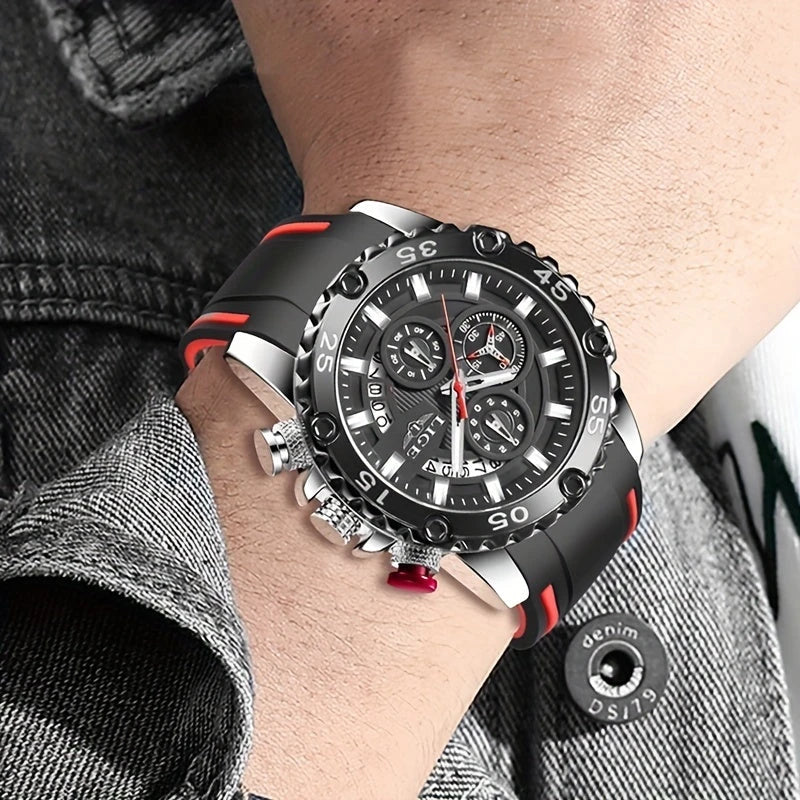 Virelle-Virelle | Heren Sporthorloge – Zinc Alloy Glow Dial, Chrono