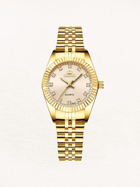 Vivienna Klein Mini Quartz Dames Horloge Goud