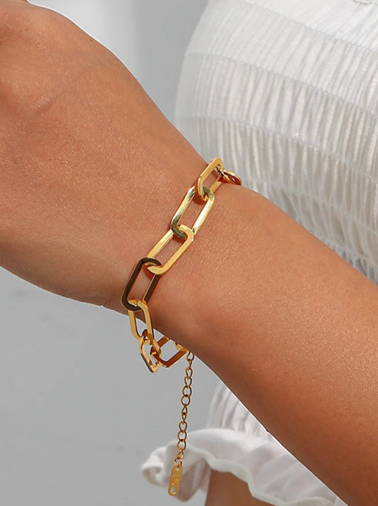 Wieneke Paperclip Schakelarmband - Pre-order - Rosa Jewels