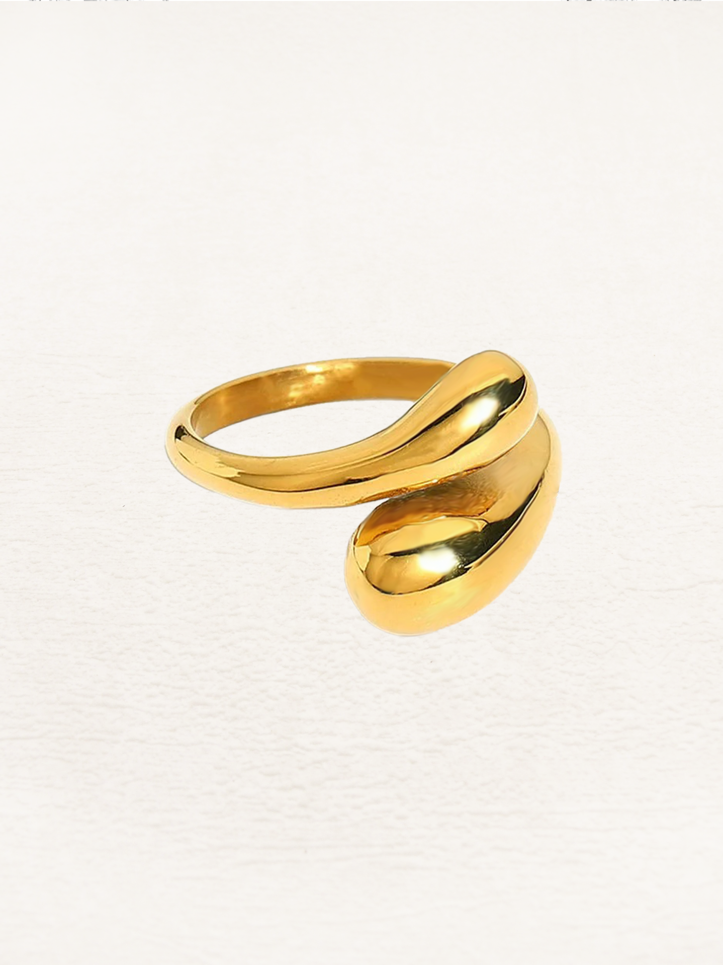 Willow Druppel Wikkel Ring - Rosa Jewels