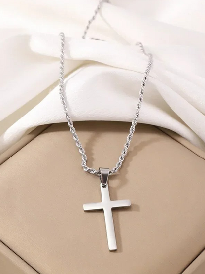 Zahra Twist Chain Kruis Ketting
